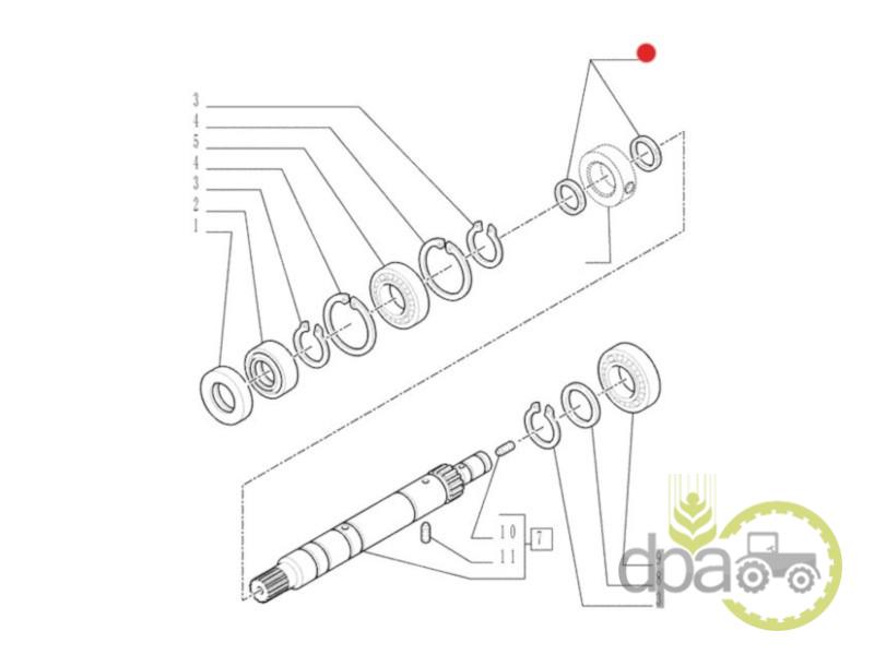 Inel cauciuc transmisie Case IH 5195944