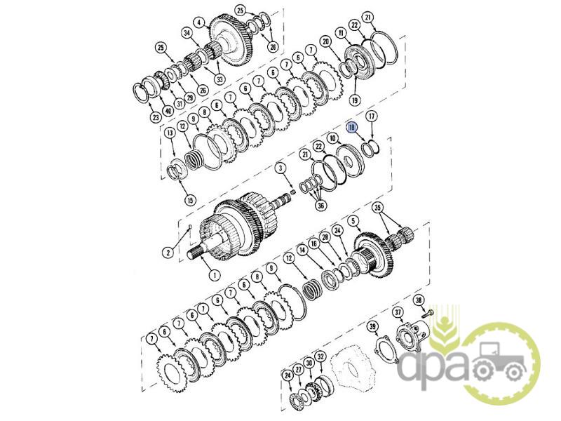 Inel transmisie Case IH A159295