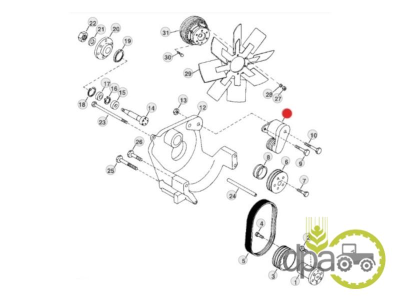 Intinzator curea John Deere RE69083