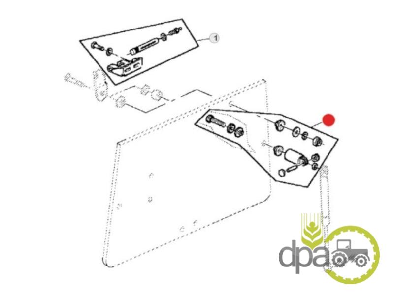 Kit prindere telescop geam spate John Deere L59933
