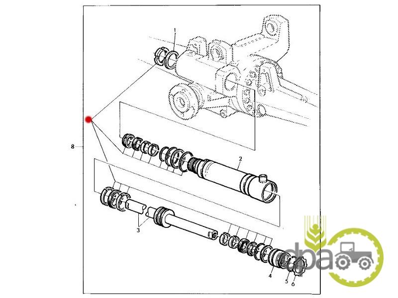 Kit reparatie cilindru directie john deere AL110917