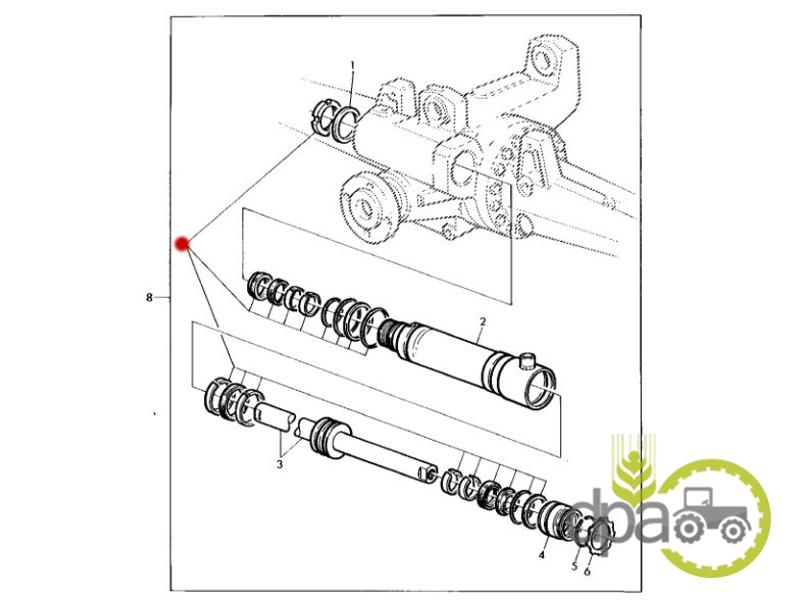 Kit reparatie cilindru directie john deere AL110917