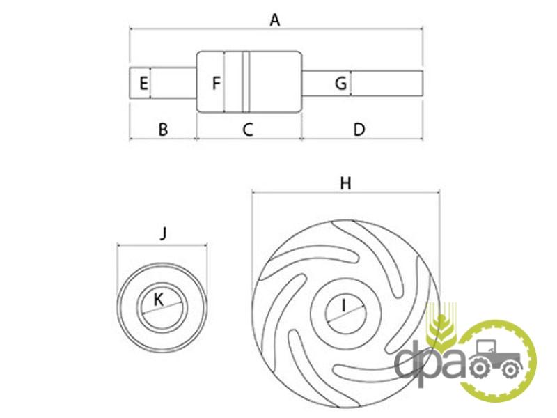 Kit reparatie pompa apa Ford 1930847