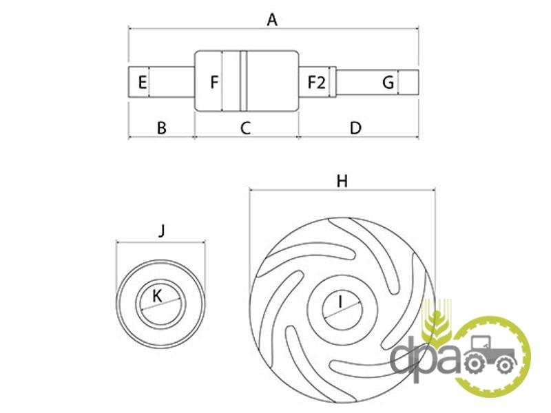 Kit reparatie pompa apa John Deere RE11348