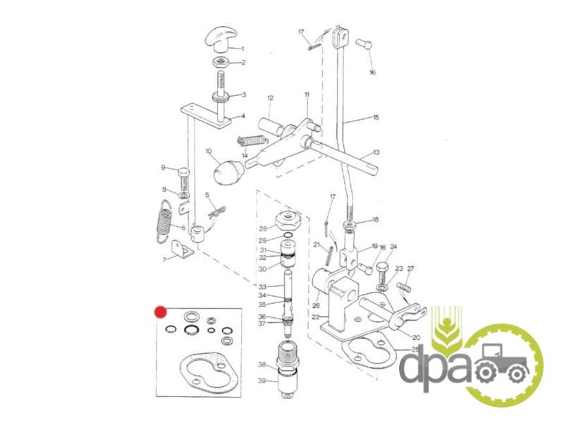 Kit reparatie supapa hidraulica David Brown K964568