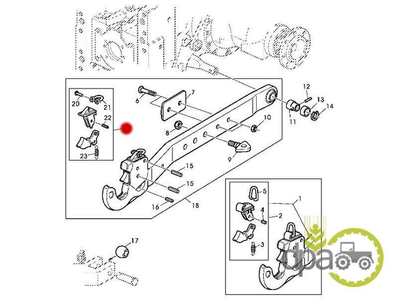 Kit reparatie tirant John Deere 3904032M91