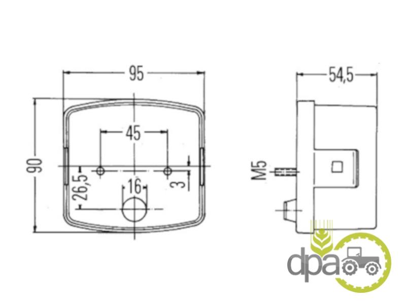 Lampa semnalizare dreapta fata Case IH 3057565R91