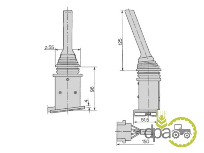 Maneta semnalizare Fiat 5126127
