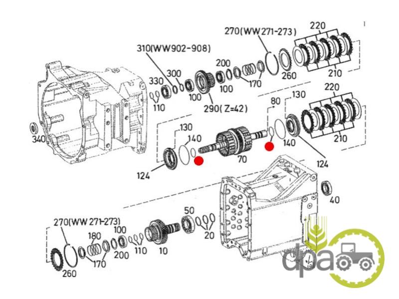 Oring ambreiaj transmisie Fendt 04419763