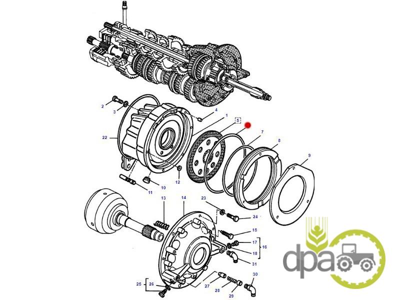 Oring ambreiaj transmisie  Massey Ferguson 3380351M1