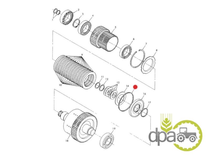 Oring ambreiaj transmisie Ford 86018406