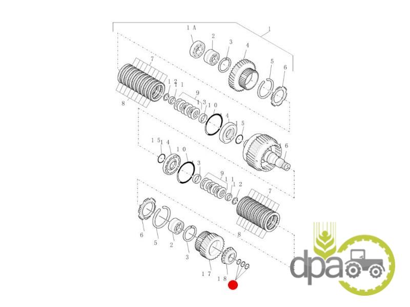 Oring ambreiaj transmisie Fiat 86024375