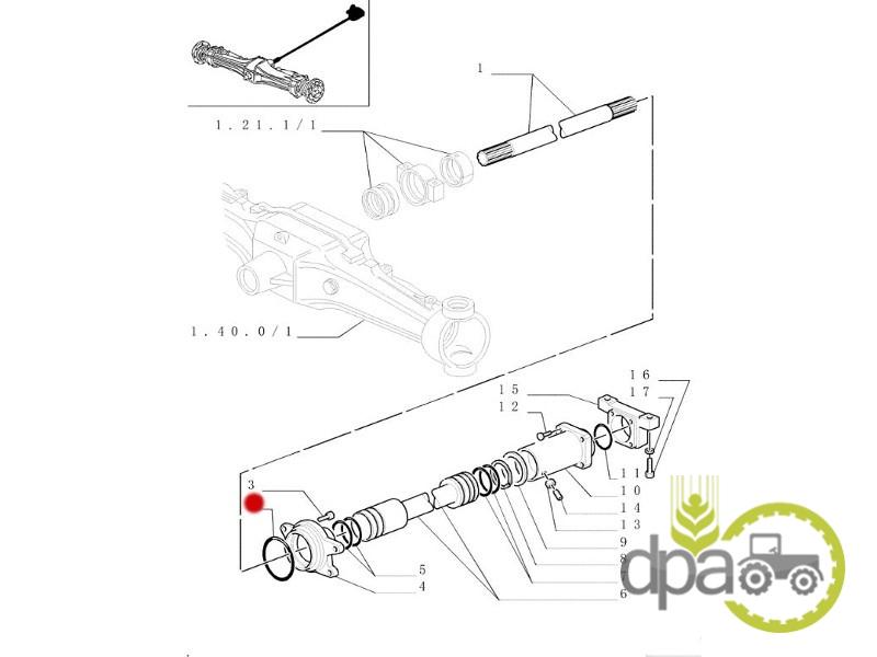 Oring ax cardan Case IH 14461480