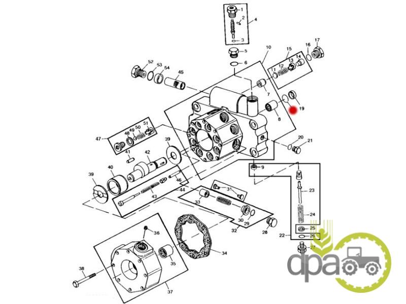 Oring ax pompa hidraulica john deere R39182