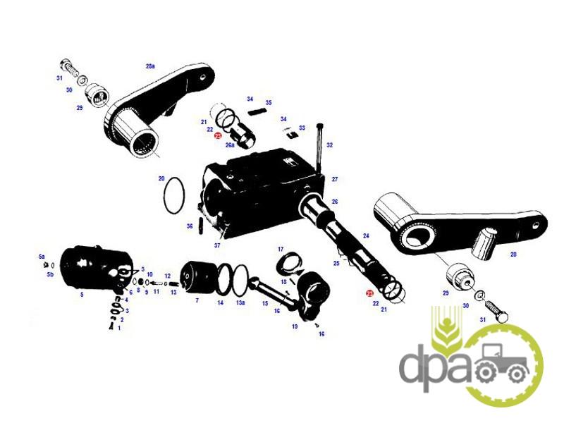 Oring ax ridicare hidraulica Fendt 0734303031