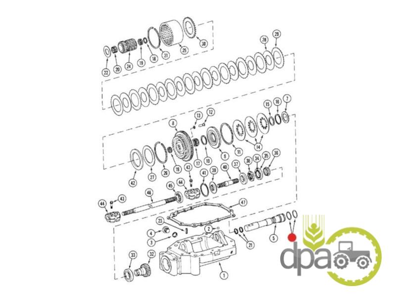Oring bolt transmisie Case IH 0634313329