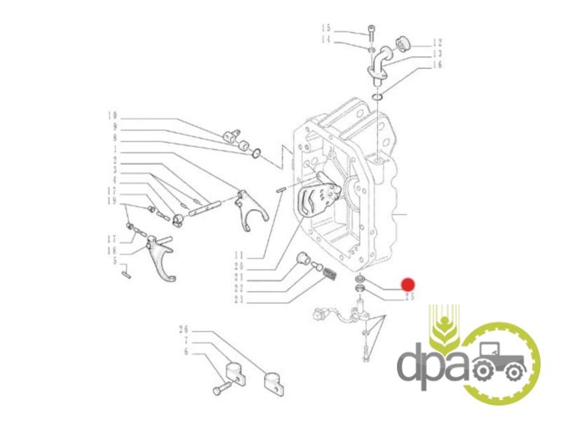 Oring carcasa priza putere Case IH 14457181