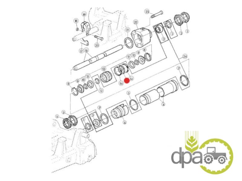 Oring cilindru directie John Deere L40285