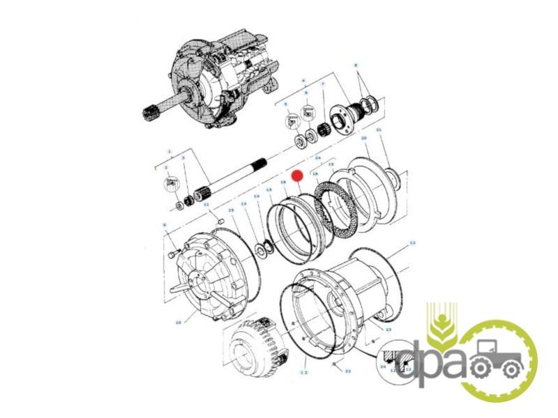 Oring inversor  Massey Ferguson 3382251M1