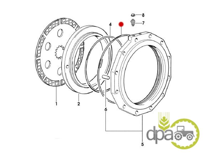 Oring piston frana Deutz 0.009.4681.0
