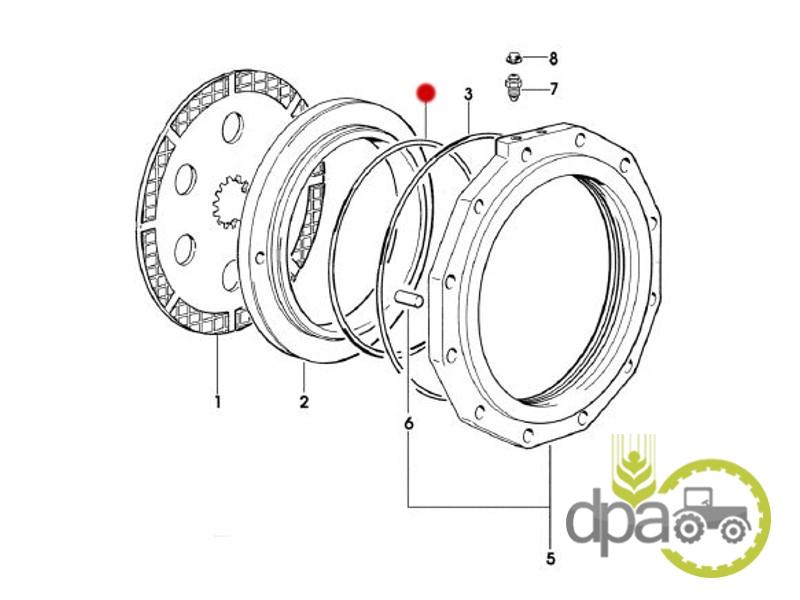 Oring piston frana Deutz 215391800