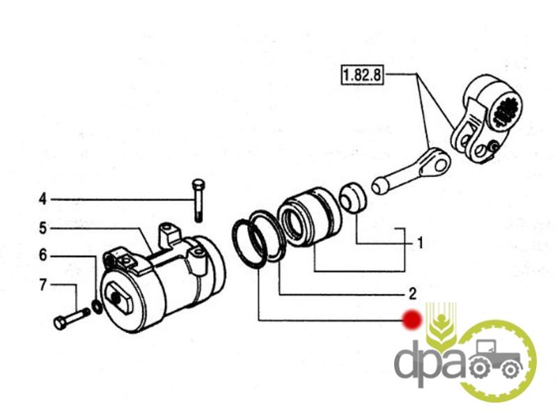 Oring piston hidraulic New Holland 14465980
