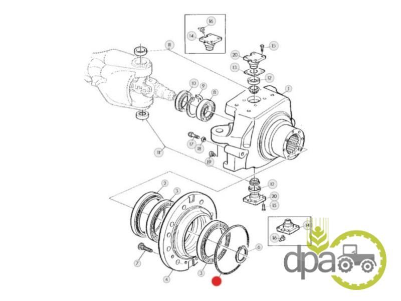 Oring roata fata John Deere 0634304060