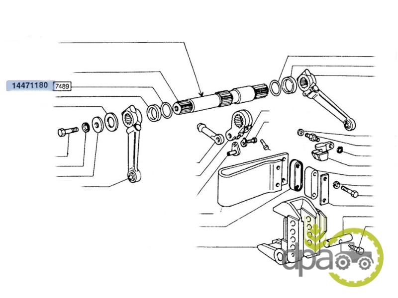 Oring stanga ax ridicare hidraulica Fiat 14471180