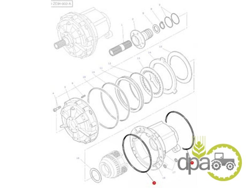 Oring transmisie Massey Ferguson 3382249M1