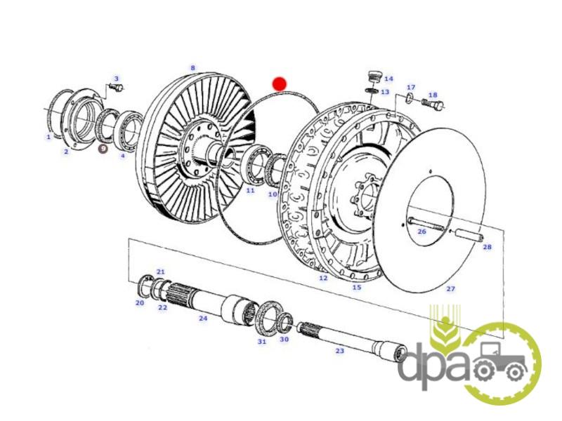 Oring turbomatic Fendt OR3804P001