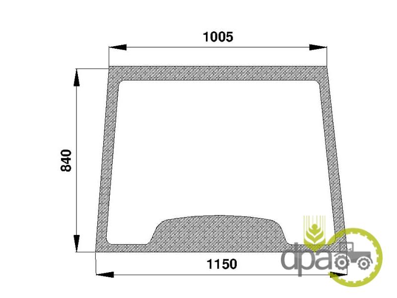 Parbriz Case IH 82000296