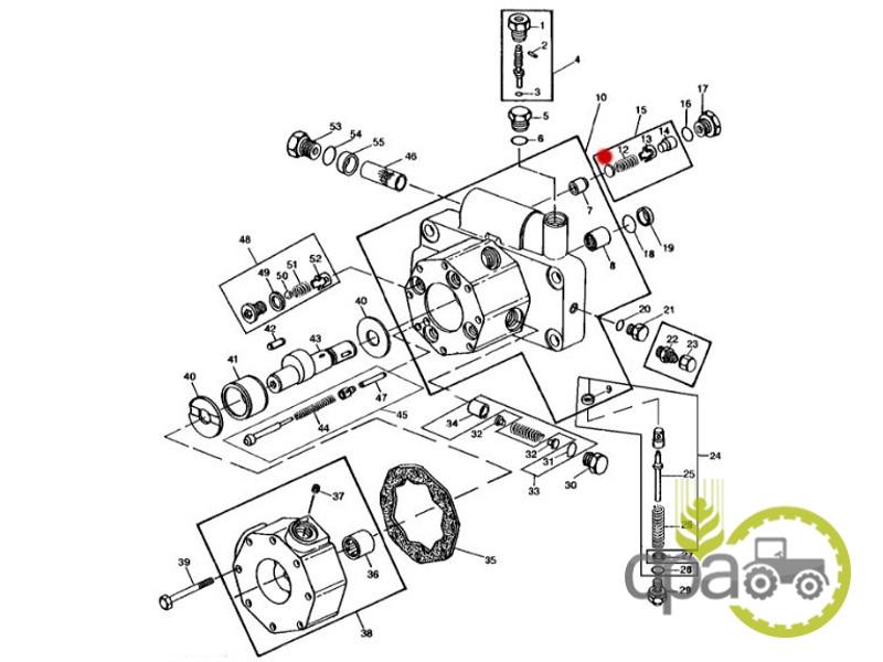 Pastila supapa pompa hidraulica John Deere R49297