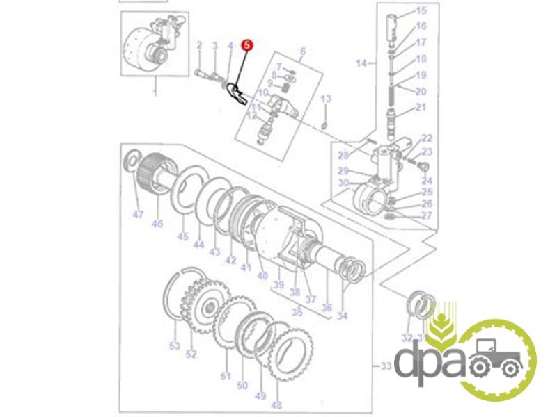 Patina blocare priza putere Massey Ferguson 1662242M2