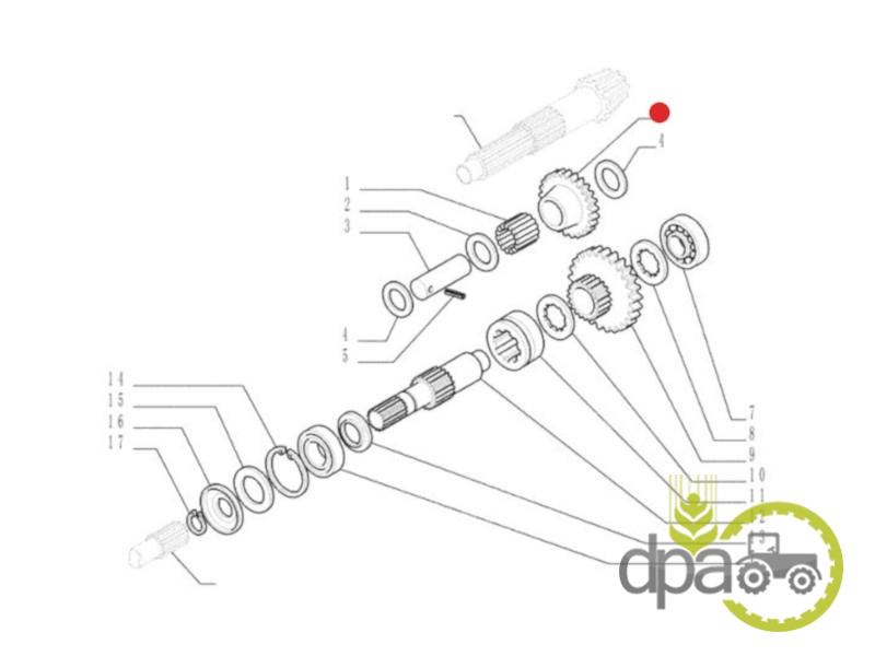 Pinion cutie transfer Case IH 5125011