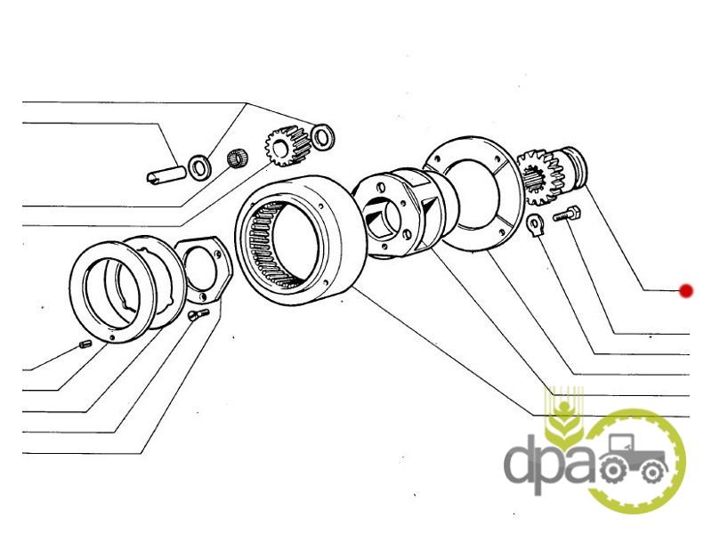 Pinion cutie viteza Case IH 588729