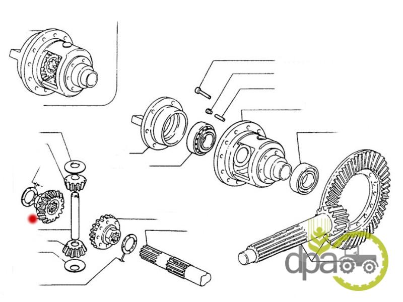 Pinion diferential spate Fiat 4993577