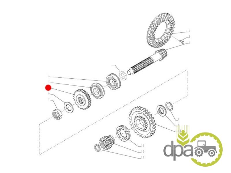 Pinion grup conic spate Fiat 87388608