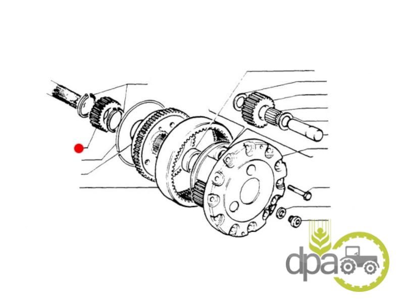Pinion planetar fata Fiat 5108748