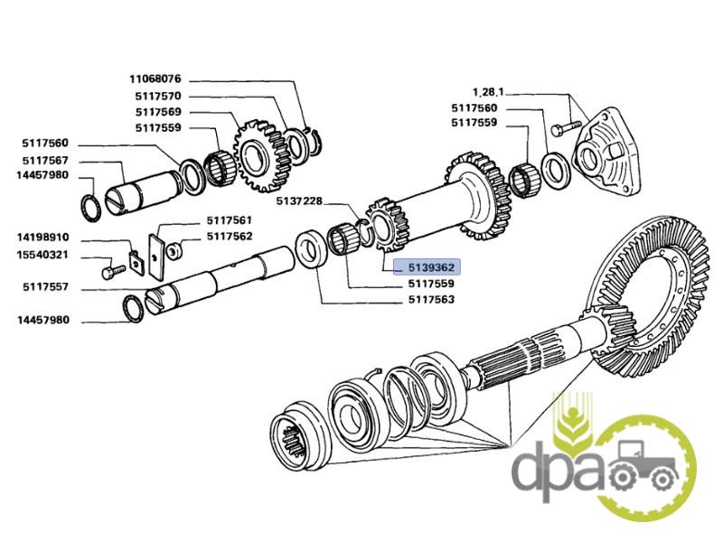 Pinion punte fata Fiat 5117568