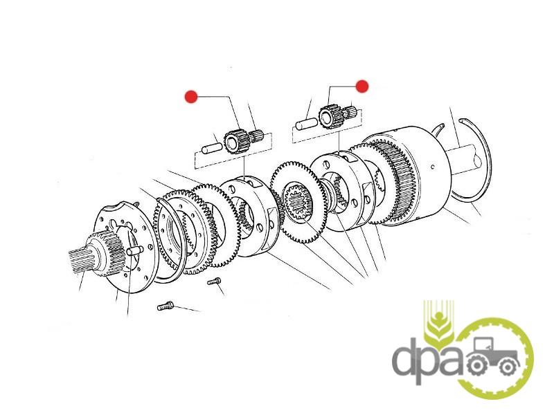 Pinion reductor Fiat 5102287