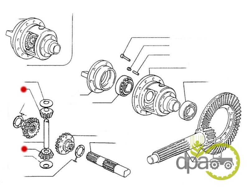 Pinion satelit diferential spate Fiat 4993578
