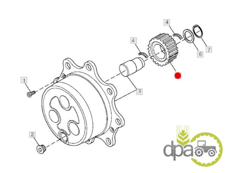 Pinion satelit fata Fendt 0.900.0092.4