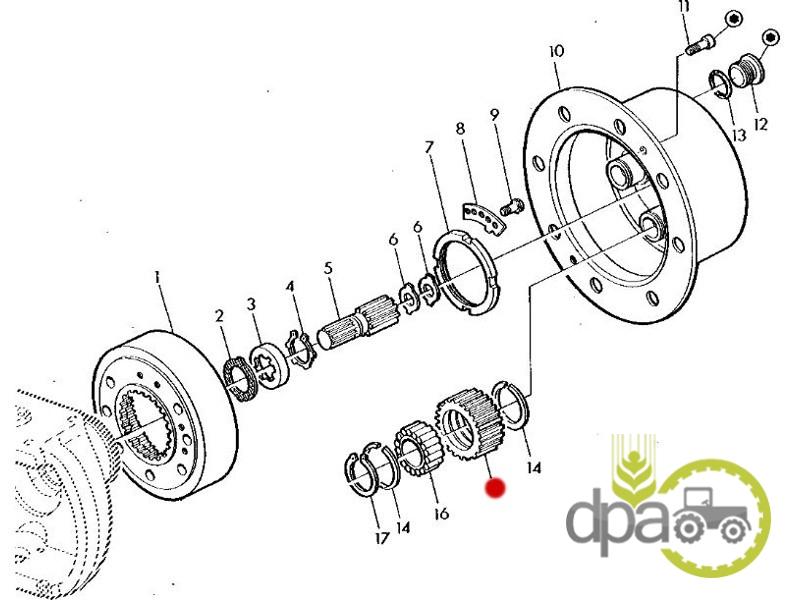 Pinion satelit fata john deere L60111