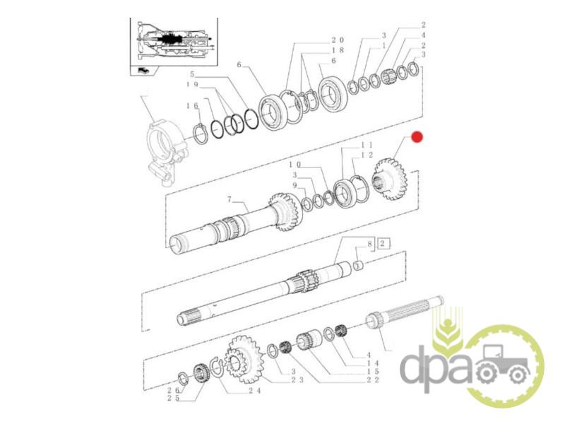 Pinion transmisie New Holland 5181849