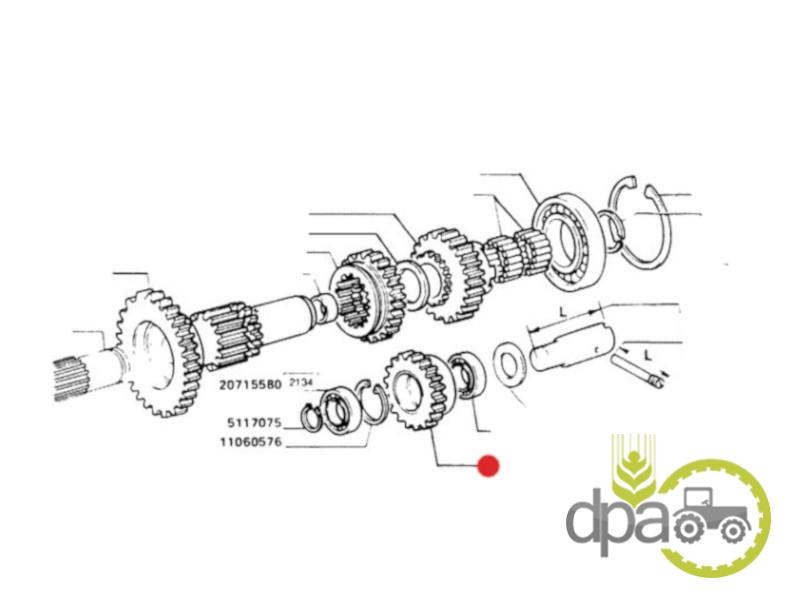 Pinion transmisie z25 Fiat 5125006