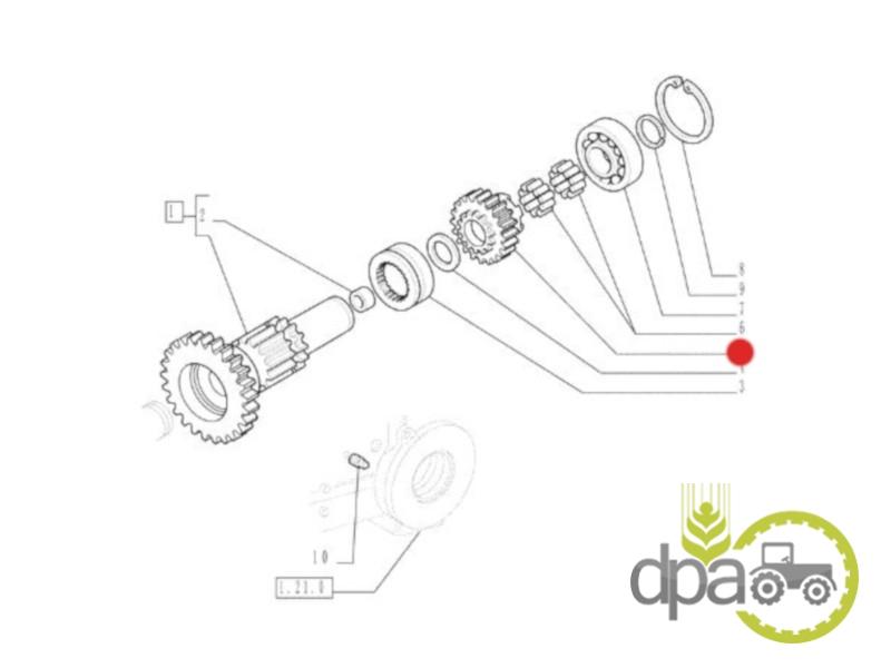 Pinion transmisie z27 Fiat 5125013