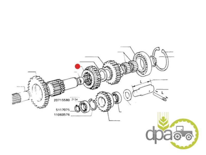 Pinion transmisie z29 Fiat 5125352