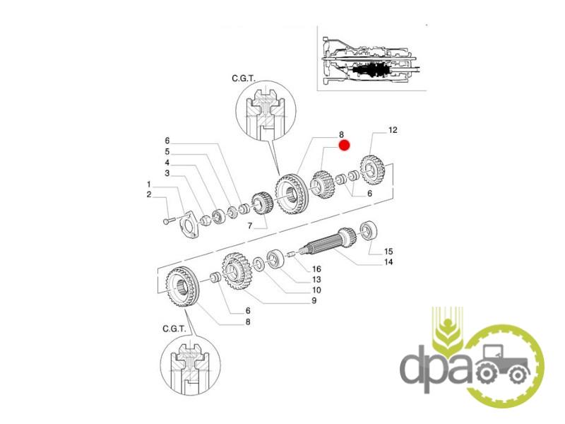 Pinion transmisie z39 Case IH 5179673