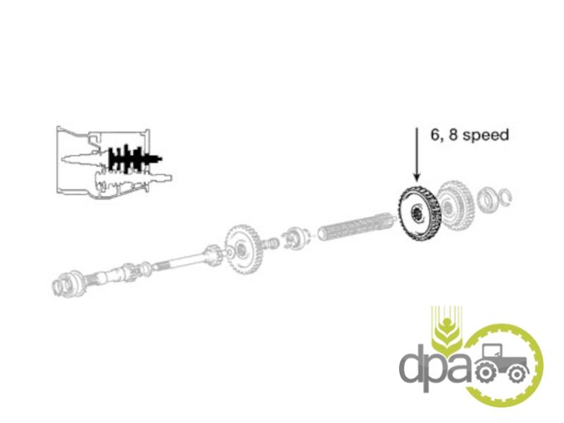 Pinion viteza 1 Massey Ferguson 183042M1