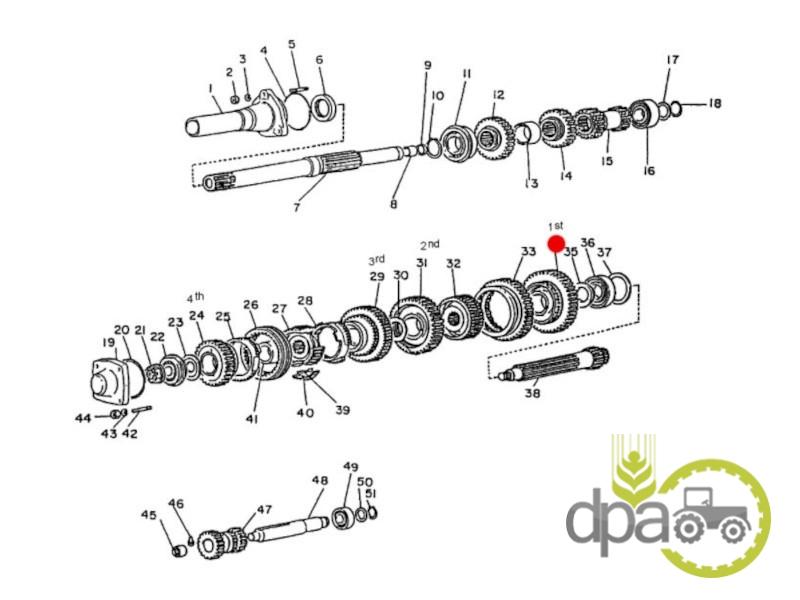Pinion viteza 1 z47 Ford 598179